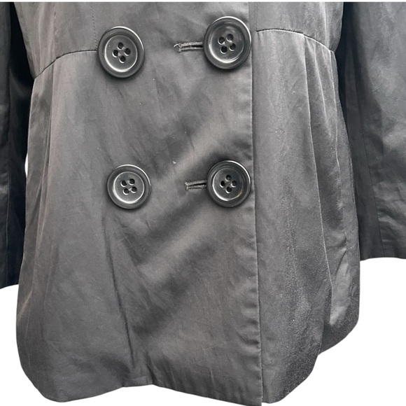 Request Black Large Button Lightweight Swing Jacket (XS) - Picture 6 of 14